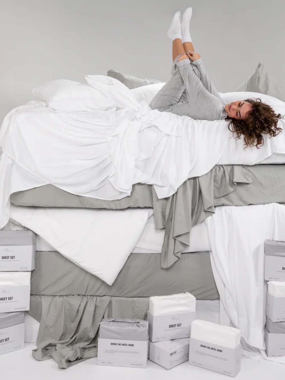 Hotel Collection Sateen Sheet Set - White King set